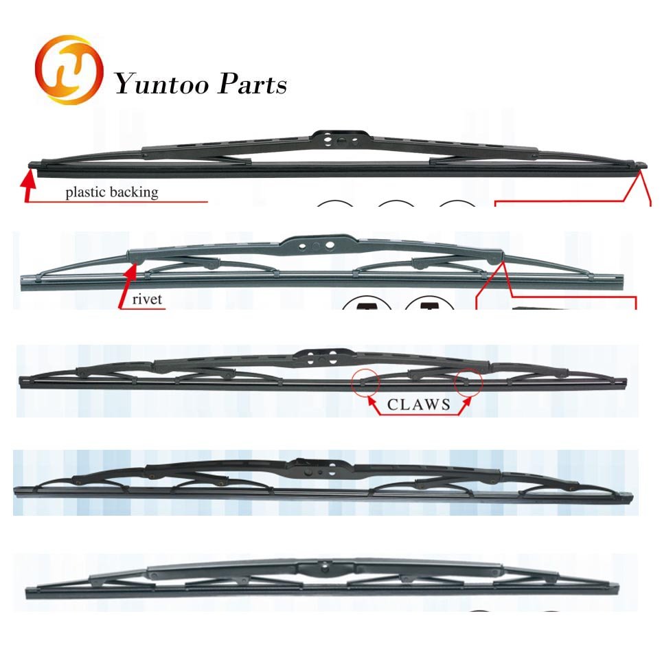 Universal Wiper with Bone Wiper Blade Automotive Iron Bone Wiper Blades