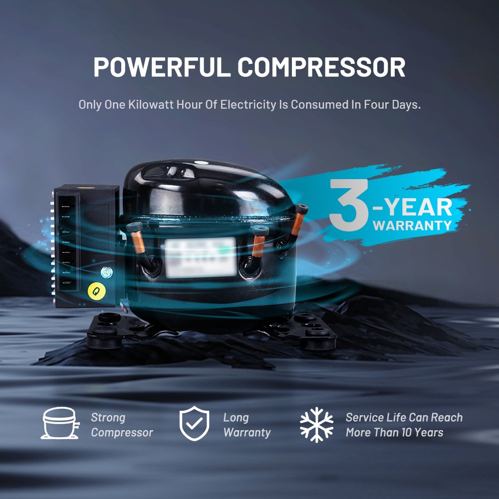 Alpicool WTW25 Tool Fridge LED Digital Display Car Cooler 12v Compressor Dual Use Portable Car Refrigerator Single Zone Freezer