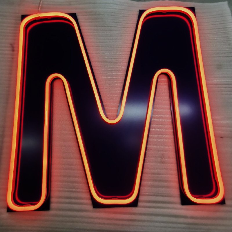 Custom Faux Neon Light Wall Decor Personalized Led Illuminated Sign Acrylic Neon Sign Letters for Retail Shop
