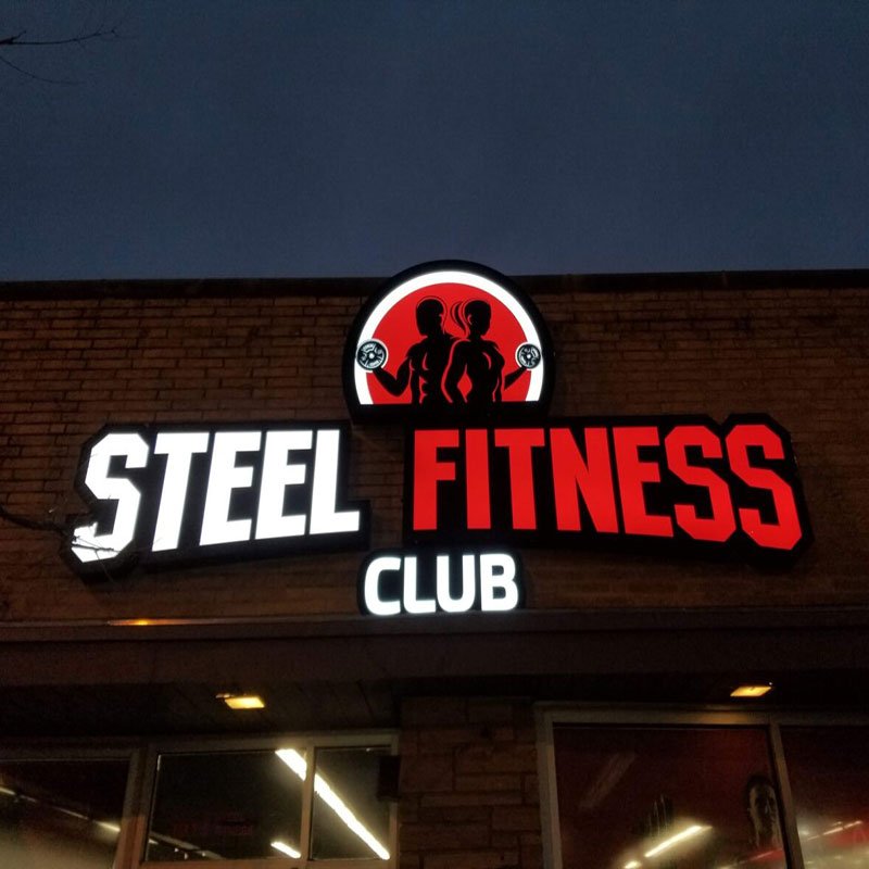 Led Illuminated Letter Smoke Shop Sign Outdoor Led Letter Acrylic Light up Logo Sign 3d Led Front-lit Letter Signage