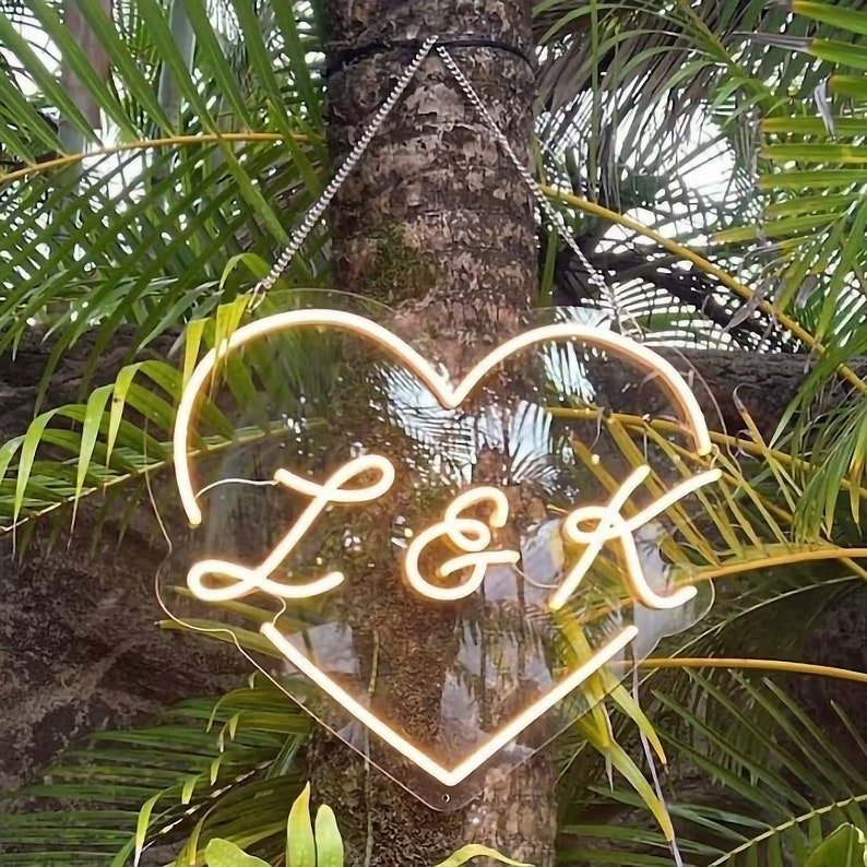 Wholesale RGB Advertising Outdoor Wedding Holder LED Mini Love Logo Neon Wall Sign