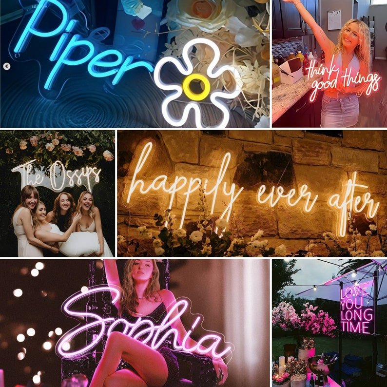 Wholesale RGB Advertising Outdoor Wedding Holder LED Mini Love Logo Neon Wall Sign