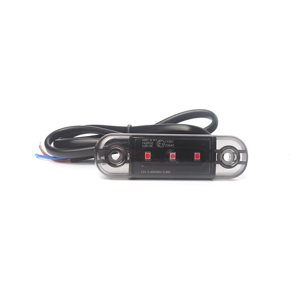 Hot Sale 12V 24V Amber White Red Rectangle LED Clearance Light Led Side Marker Reflector Light for Truck Trailer Bus