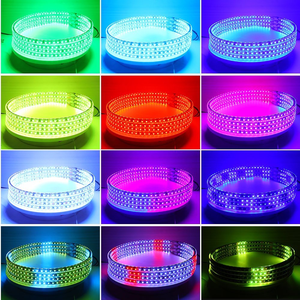 Wholesale Prices Double Row RGB SMD LED Wheel Rim Lights APP Control IP67 Waterproof Car Led Chasing Wheel Ring Lights