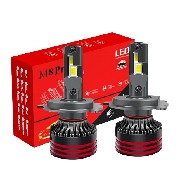 Auto Lighting System X7 H7 H11 H4 M8pro Led Headlights Bulb 9006 Bus Headlamp Led Lighting for Vehicle Cars Led Head Lights 4 Si