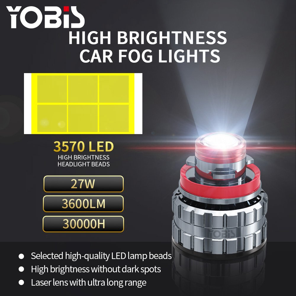 2025 New Trend Auto Car Accessories Winter Projector Fog Lights H11 HB3 HB4 H7 9005 9006 for Motorcycle Cars