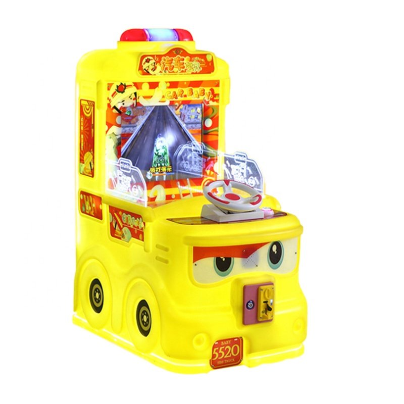 Bus Baby Indoor Arcade Upright Car Racing Coin Operated Children Game for Shopping Mall Kid Racing Game Machine