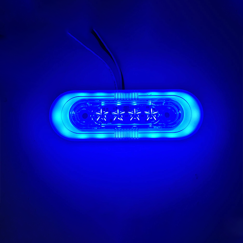 Rectangular Strip Waterproof Red 4 Led Truck Trailer Bus Lorry Clearance Lamp Side Marker Lights