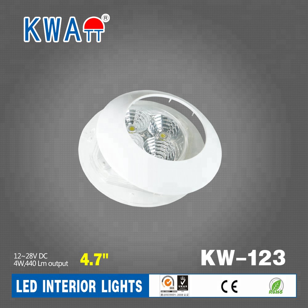 Factory High Quality 12V-24V LED Circle Bezel Auto Interior Lights for Bus With CE RoHS