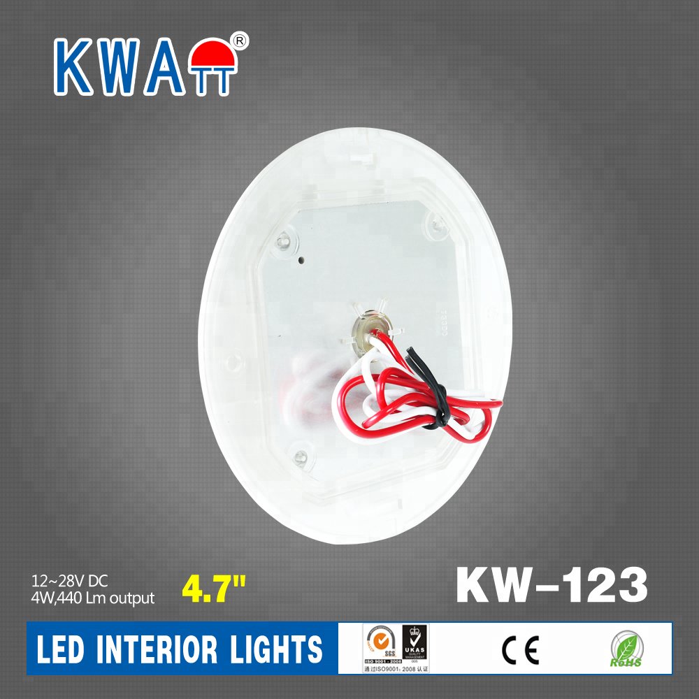 Factory High Quality 12V-24V LED Circle Bezel Auto Interior Lights for Bus With CE RoHS