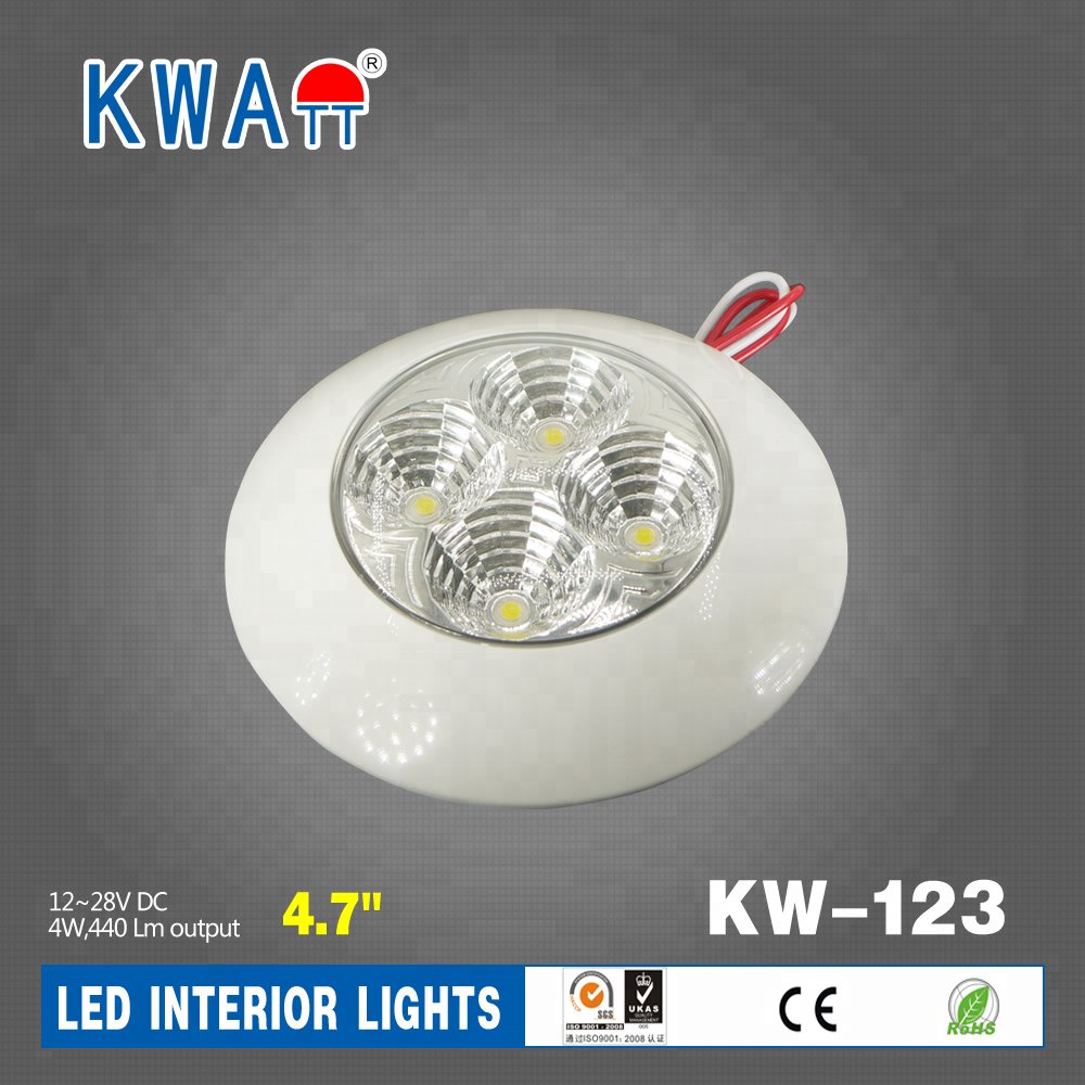 Factory High Quality 12V-24V LED Circle Bezel Auto Interior Lights for Bus With CE RoHS