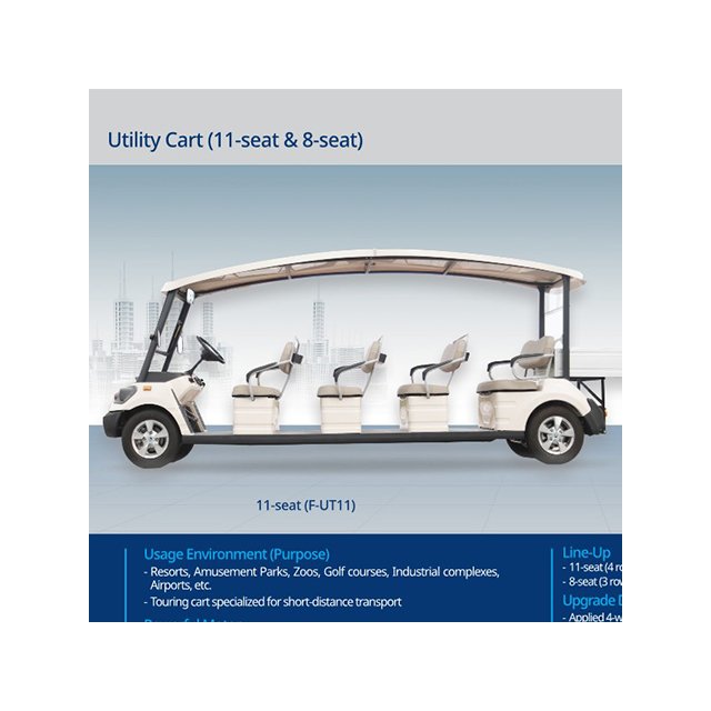 [HOWON EPS] New Powerful Lithium Battery Electric Golf Cart Equipped With ABS Safety System Also Used for Sightseeing Bus KOTRA
