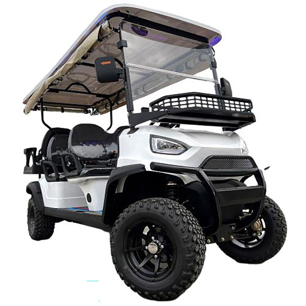 Luxurious Classic Golf Car 6-Seater Electric Golf Buggy 72V Lithium Battery Electric Shuttle Bus-Sightseeing Cart