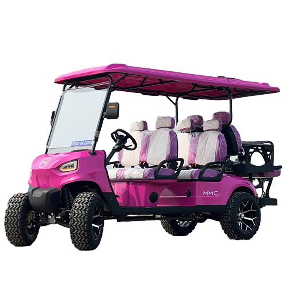 Luxurious Classic Golf Car 6-Seater Electric Golf Buggy 72V Lithium Battery Electric Shuttle Bus-Sightseeing Cart