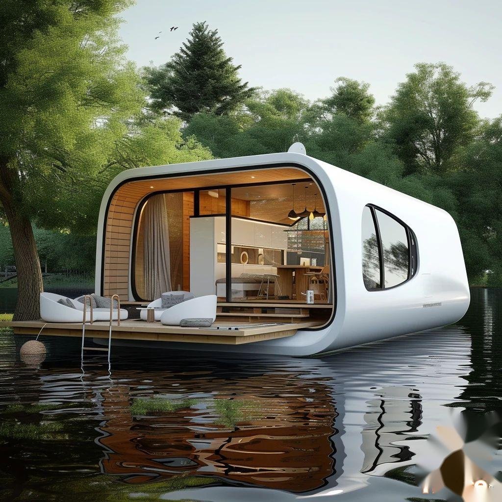 Prefabricated 40 Fthotel Modular Steel Space Capsule House Double Mobile Container Bus Houses for 5 Persons