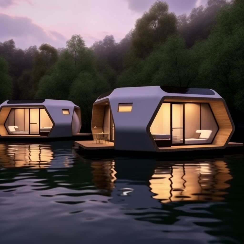Prefabricated 40 Fthotel Modular Steel Space Capsule House Double Mobile Container Bus Houses for 5 Persons