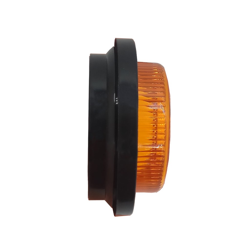 Amber Led 2.5 Inches Round Side Marker and Clearance Lights for Trailer Dot
