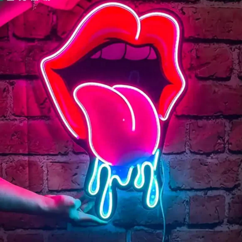 Neon Art Design Led Light up Sign UV Printed Style Led Neon Light Sign Art Anime Character Neon Sign Light for Wall Decoration