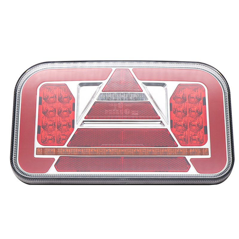 Ece Emark Combination Led Tail Light Reverse Fog Light 12v Dynamic Led Stop Turn Signal Rear Lamp Fog for Trailer Truck Rv Bus