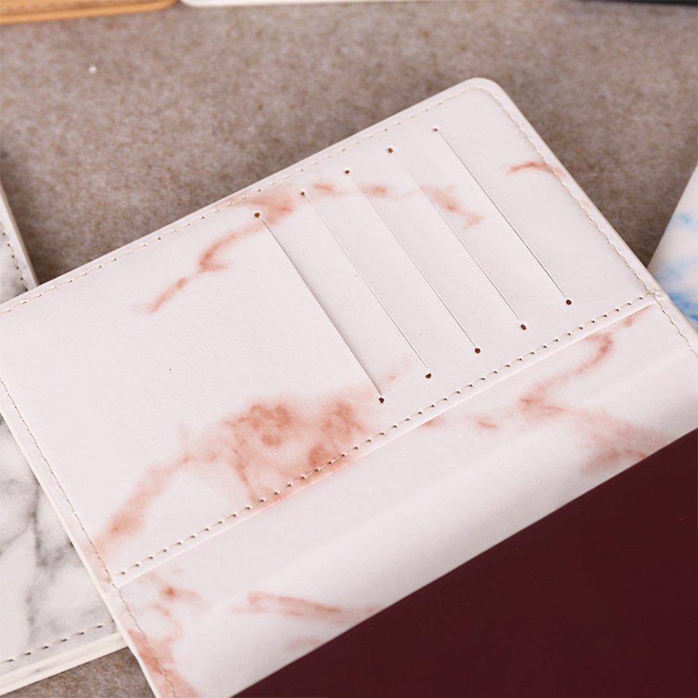 British Travel Passport Holders Gift Hot Sale Marble Leather Passport Holder Cover Accessories Custom
