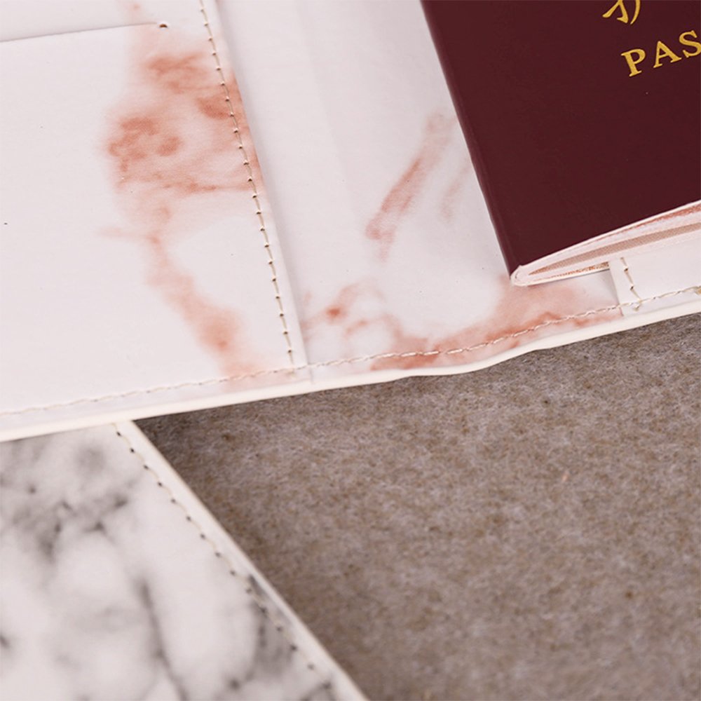 British Travel Passport Holders Gift Hot Sale Marble Leather Passport Holder Cover Accessories Custom