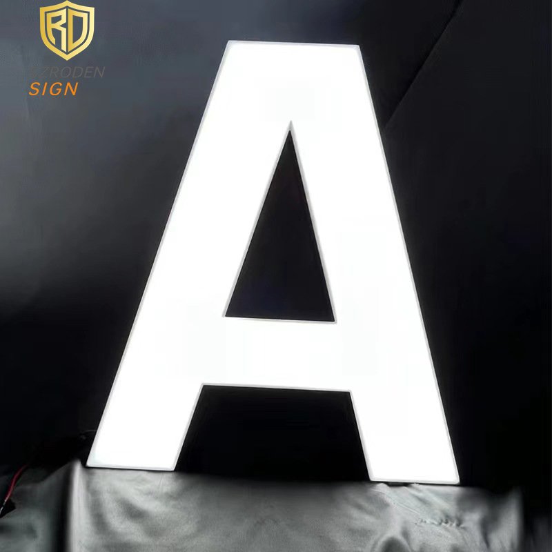 Store Outdoor Sign 3D Illuminated Led Light Channel Letter Smoke Shop Sign for Business Sign