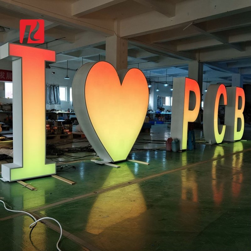 Custom Free Standing LED Letter Big LED Number Giant Light up Letter Alphabet Outdoor Large Decorative Letter