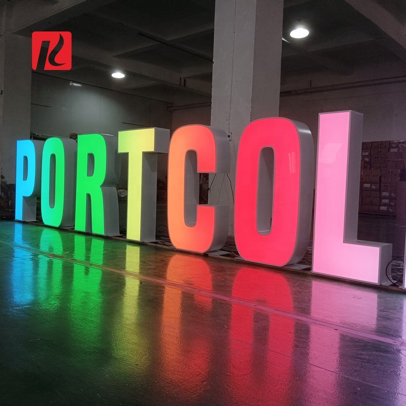 Custom Free Standing LED Letter Big LED Number Giant Light up Letter Alphabet Outdoor Large Decorative Letter