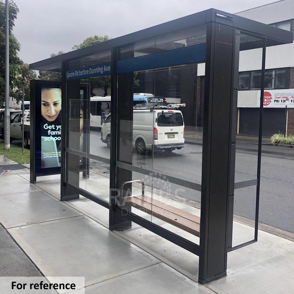 Customized Smart City Furniture Public Facility Intelligent Bus Shelter