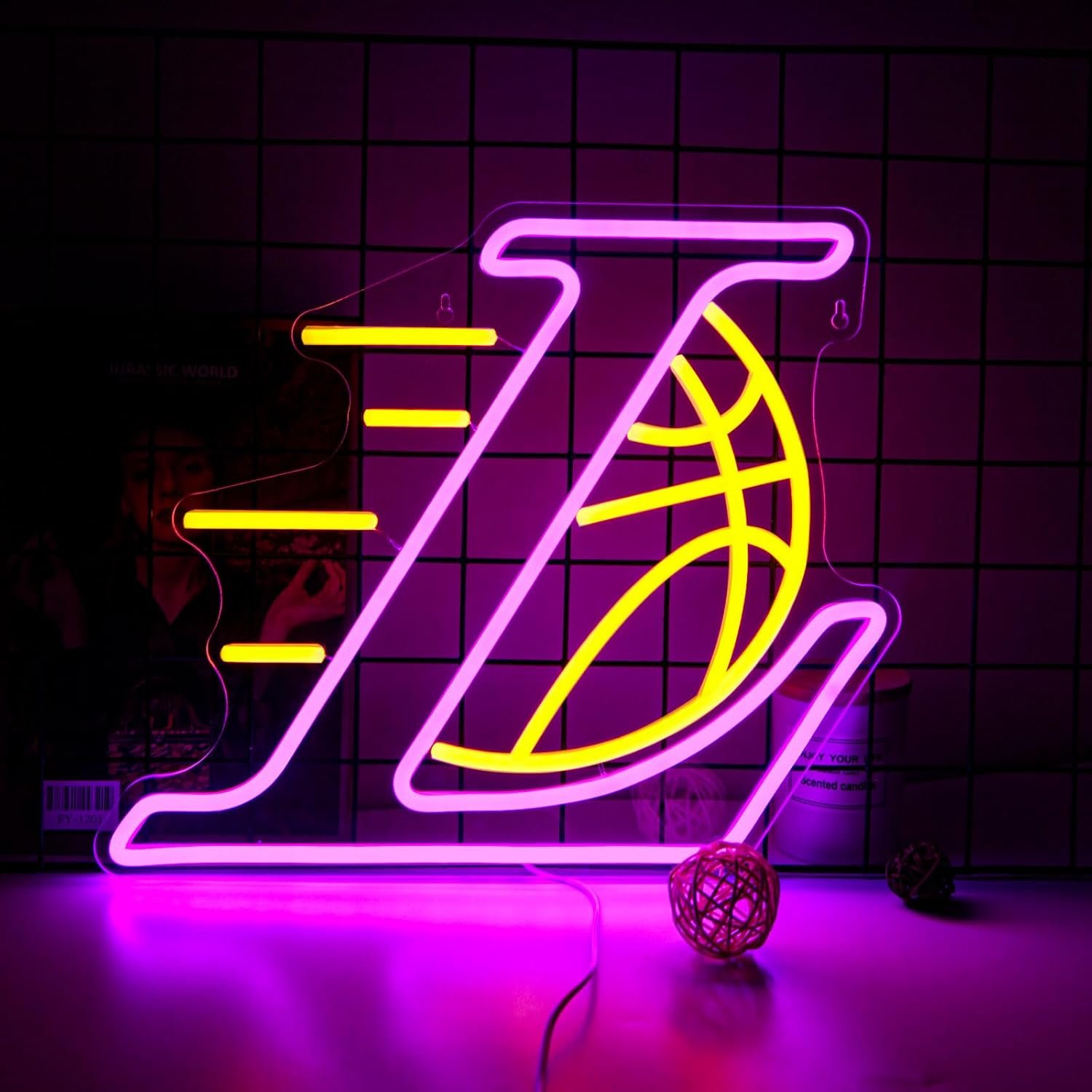 Custom Basketball Football Star Team Logo Acrylic Football Neon Signs