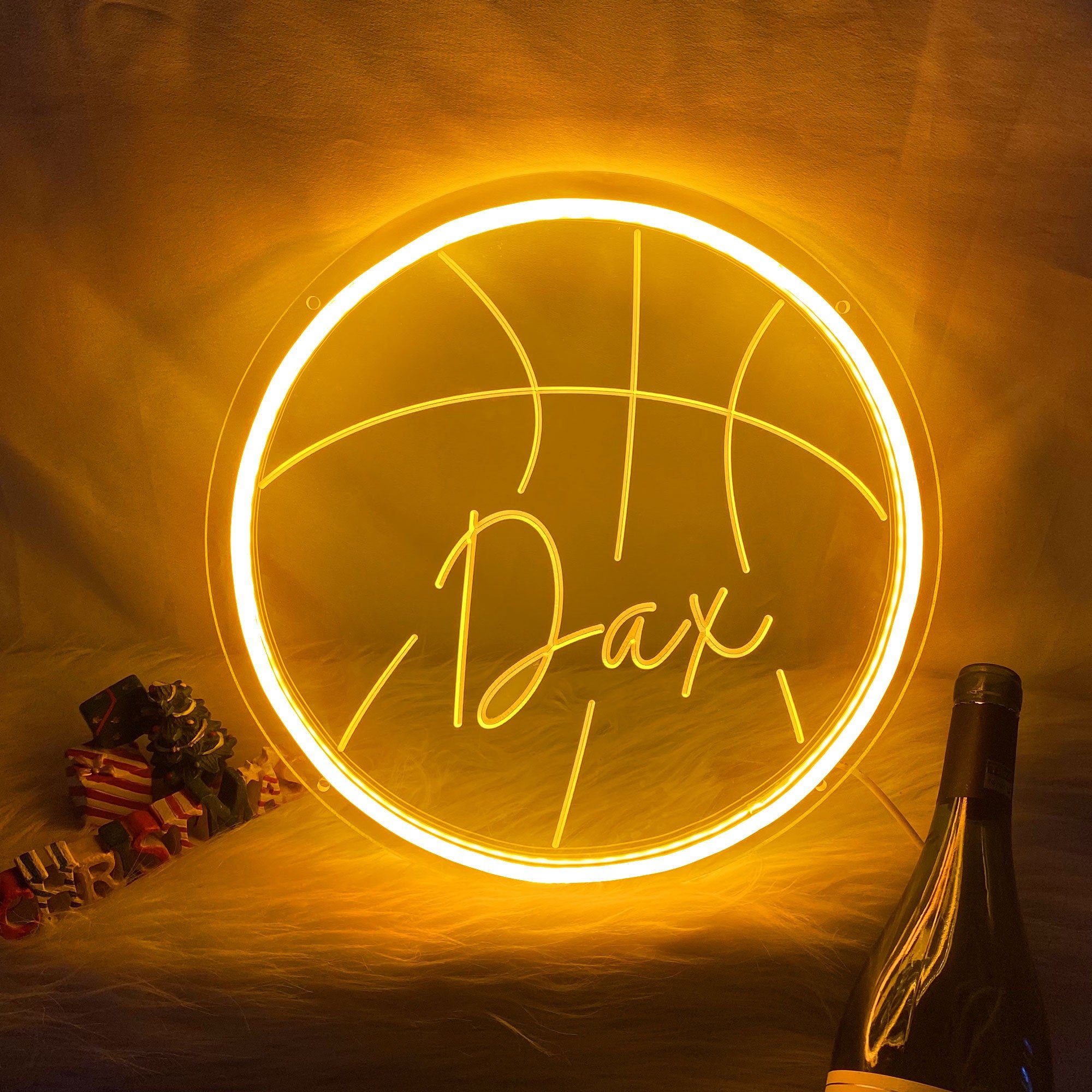 Custom Basketball Football Star Team Logo Acrylic Football Neon Signs