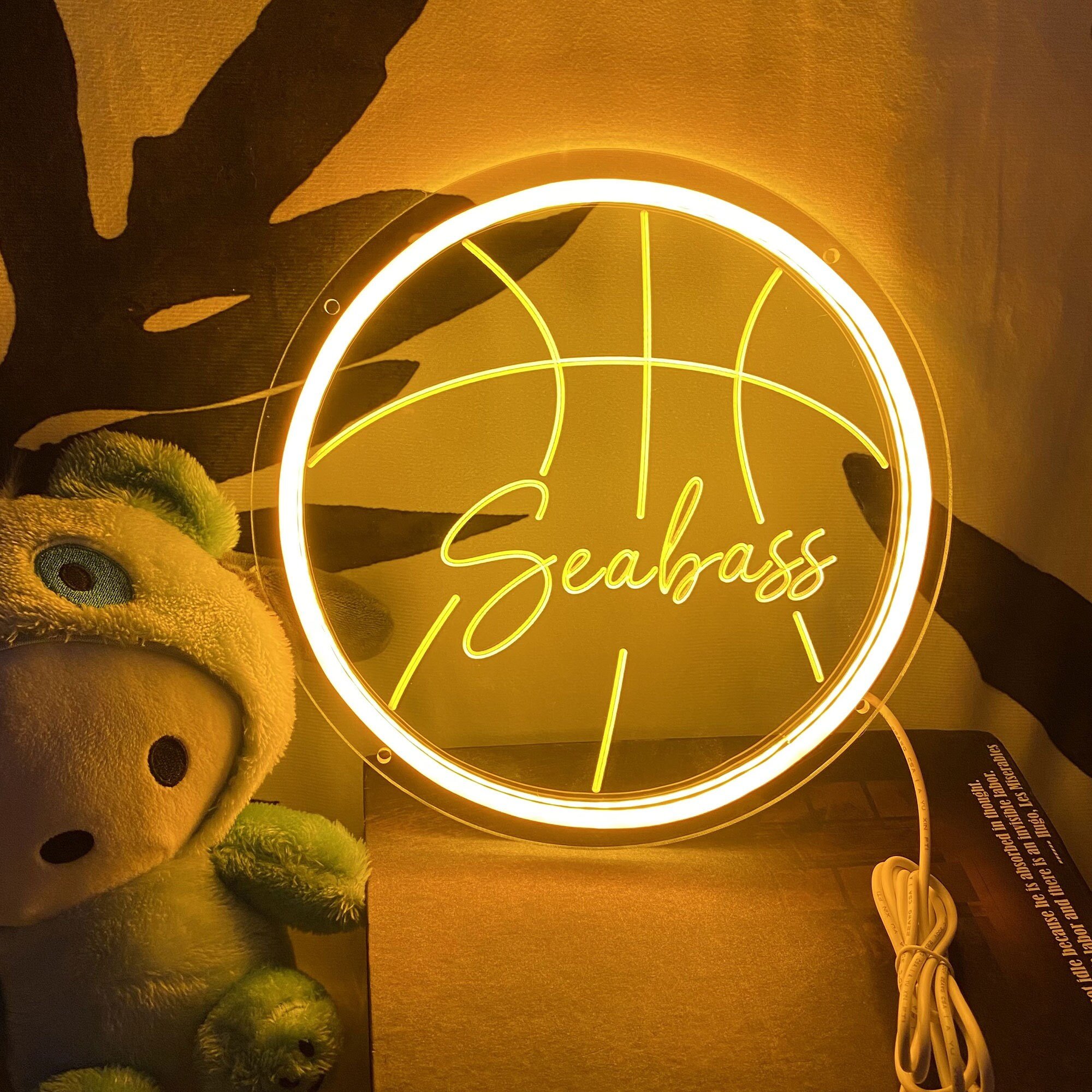 Custom Basketball Football Star Team Logo Acrylic Football Neon Signs