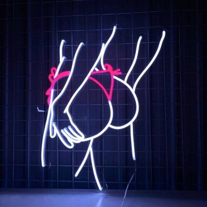 12V Wall Mount 3d Indoor Advertising Custom Acrylic Led Neon Lights Signs Bar Personalized Gifts Sexy Body