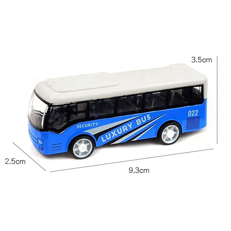 Diecast Toy Model Alloy DieCast Model Vehicle Alloy Bus Model Car Ornament Toy Vehicle Interactive Toy for Boys