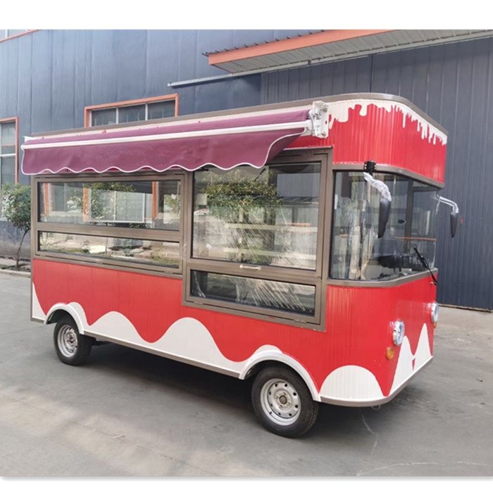 Mobile Fryer Food Cart Commercial Snack Electric Food Cart