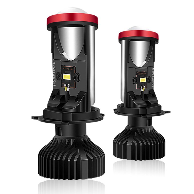 Y8 Car Led Projector Auto Lighting System Magnifying Glass Luces Led H4 Bifocal Lens Y6 Y7 Led Headlight for Motorcycle Car