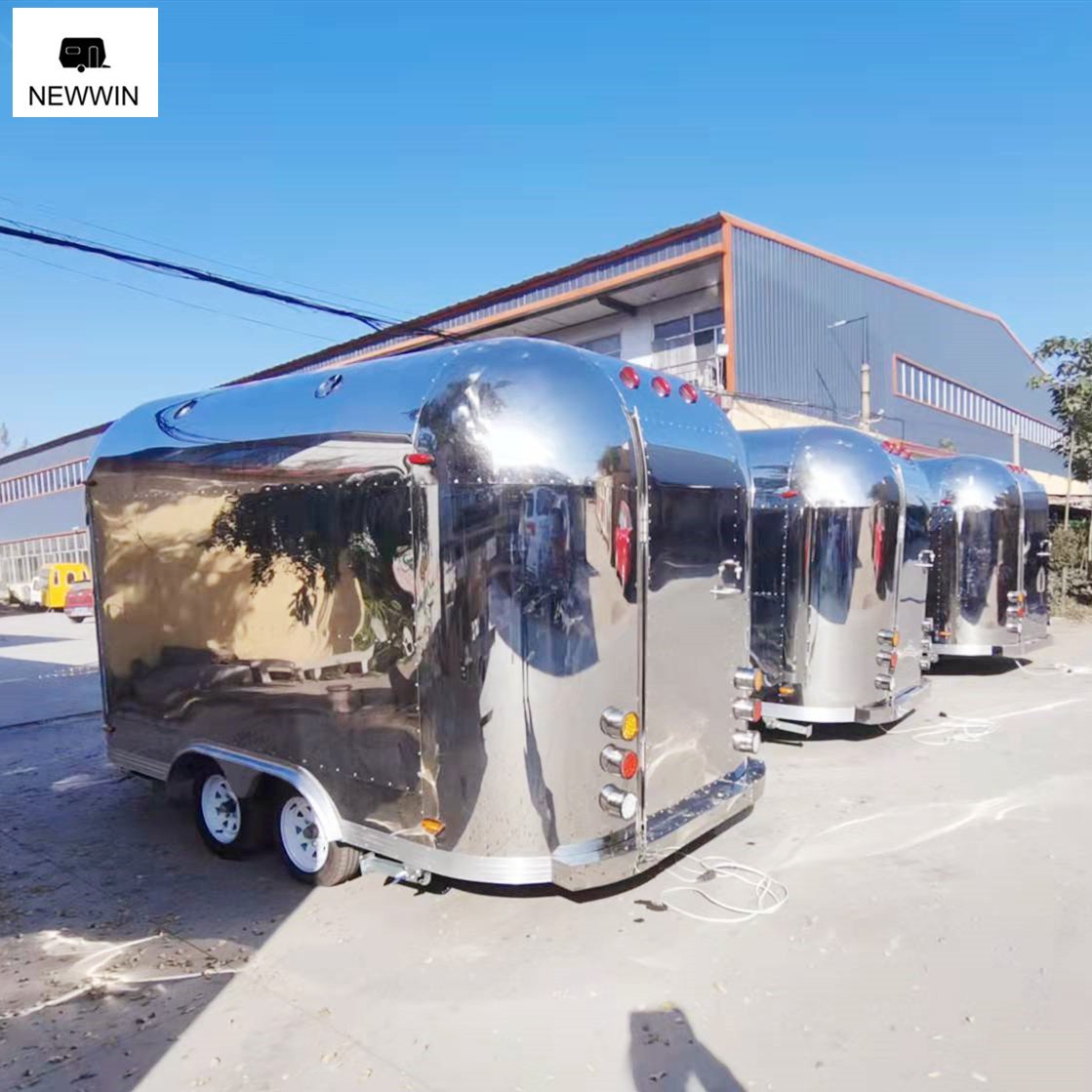 Weifang Newwin Food Van Food Trucks for Sale in China Trailer Cart for Sale Food Trailer Airstream