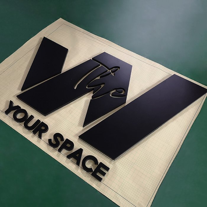 Custom Laser Cut Acrylic 3D Logo Pvc Plastic Commercial Office Decor Letters Sign