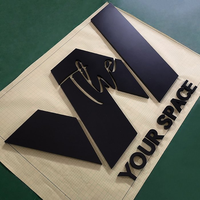 Custom Laser Cut Acrylic 3D Logo Pvc Plastic Commercial Office Decor Letters Sign