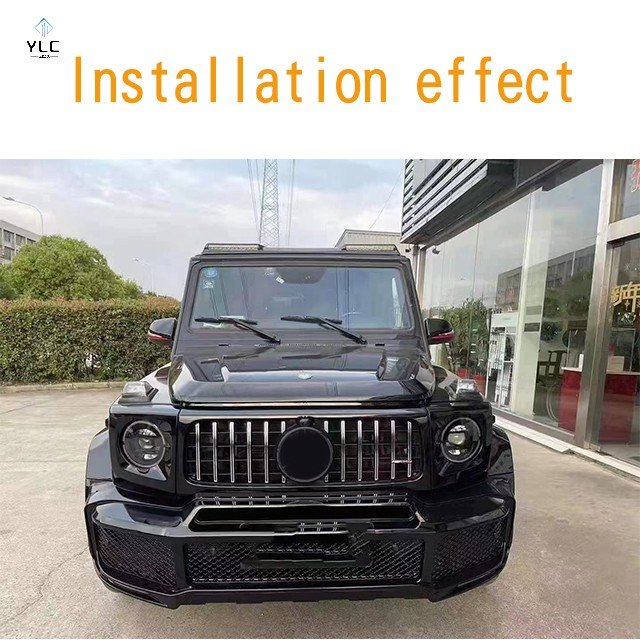 YLC Body Kit for Mercedes Benz Body Kit G-class Old Model Upgrade New Model Appearance for Bra Bus Old to New