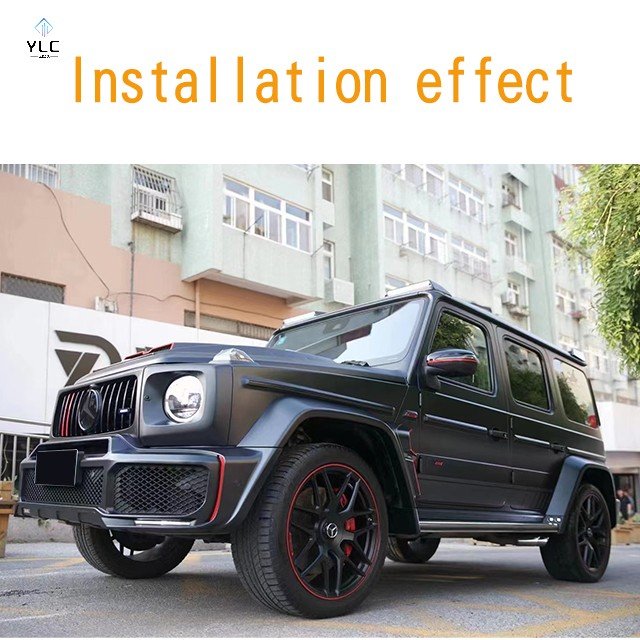 YLC Body Kit for Mercedes Benz Body Kit G-class Old Model Upgrade New Model Appearance for Bra Bus Old to New