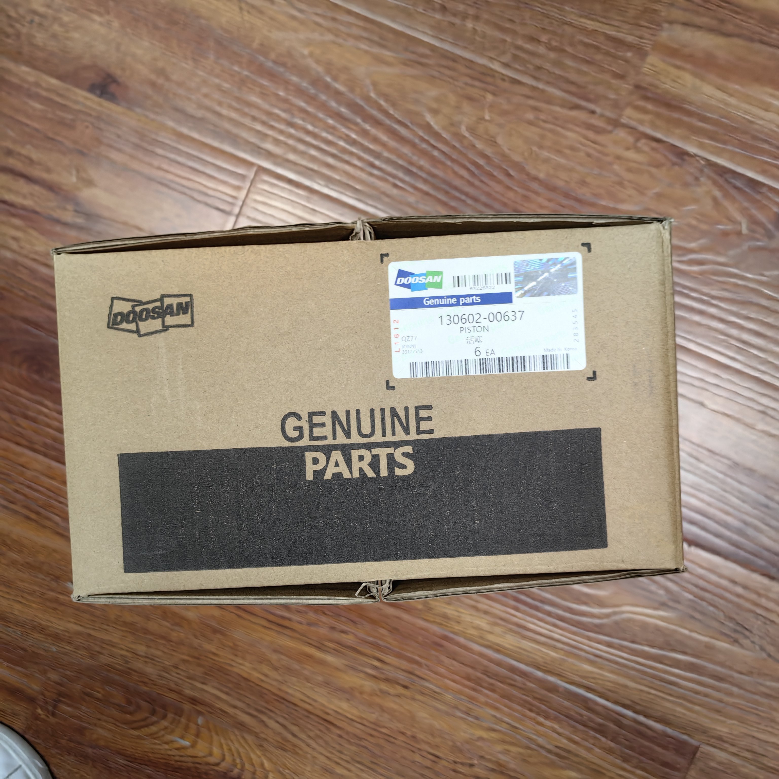 Daewoo Bus Truck Excavator Part DB58 DB58T Engine 13060200637 65025010280 130602-00637 65.02501-0280 Piston for Doosan