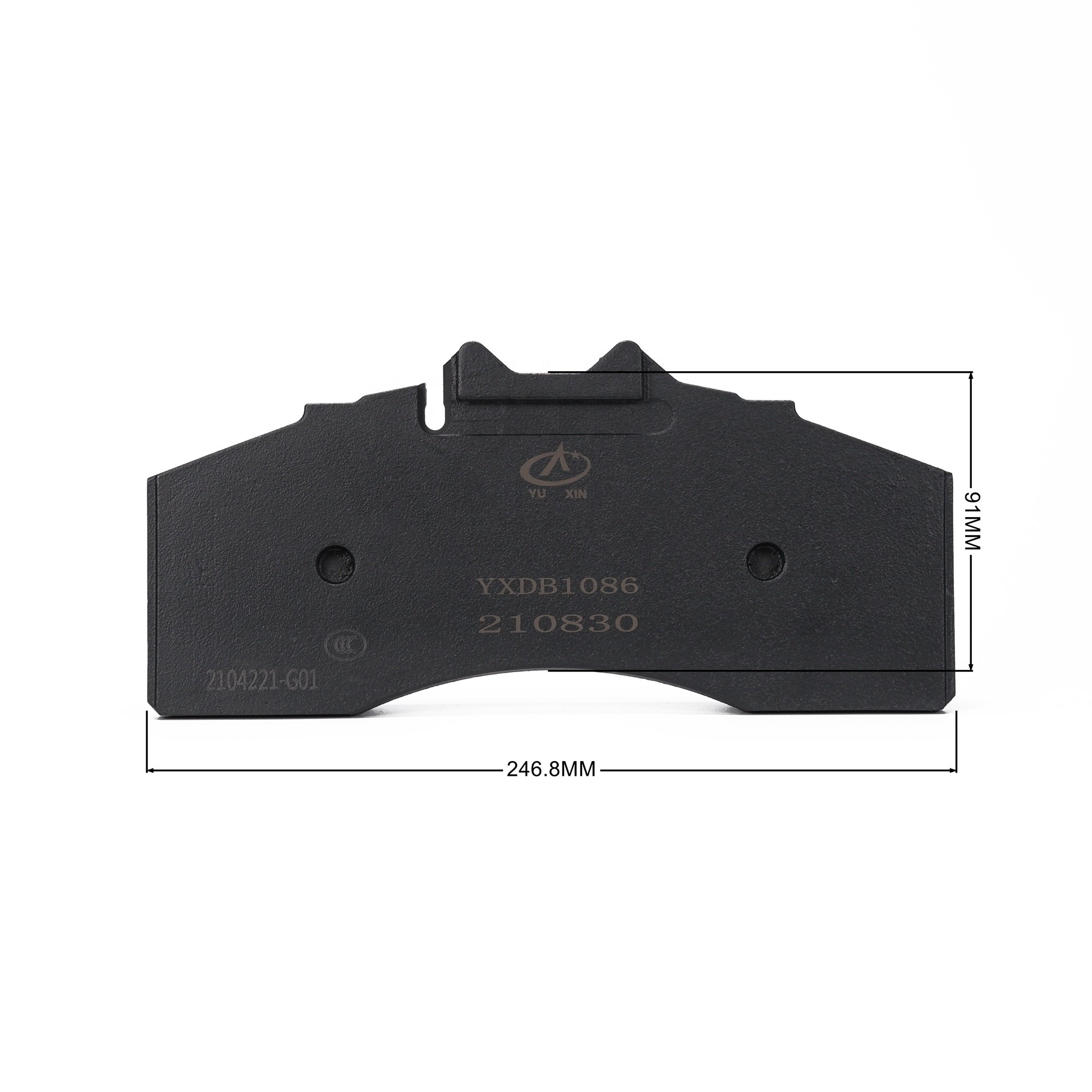 YXDB-1086 BPW Disc Brake 246.8 mm Genuine Front Rear Disc Ceramic Brake Pads