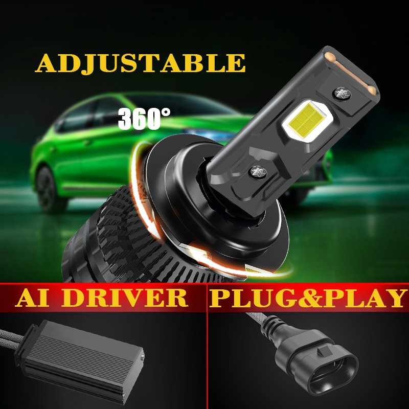 H7 LED Bulbs 250W 6000K 40000 Lumens Extremely Bright 8045 CSP Chip Conversion Kit Replacement Fog Light Car Light Accessories