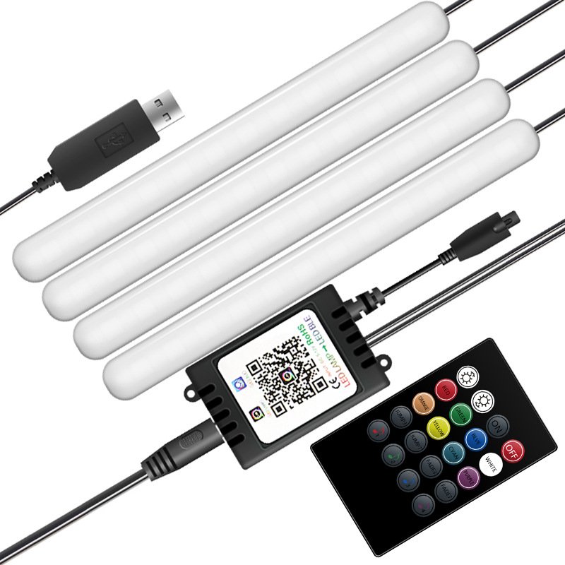 Yosovlamp New F12 Car Foot Atmosphere Light Car LED Colorful APP Voice Controlled RGB Music Rhythm Light