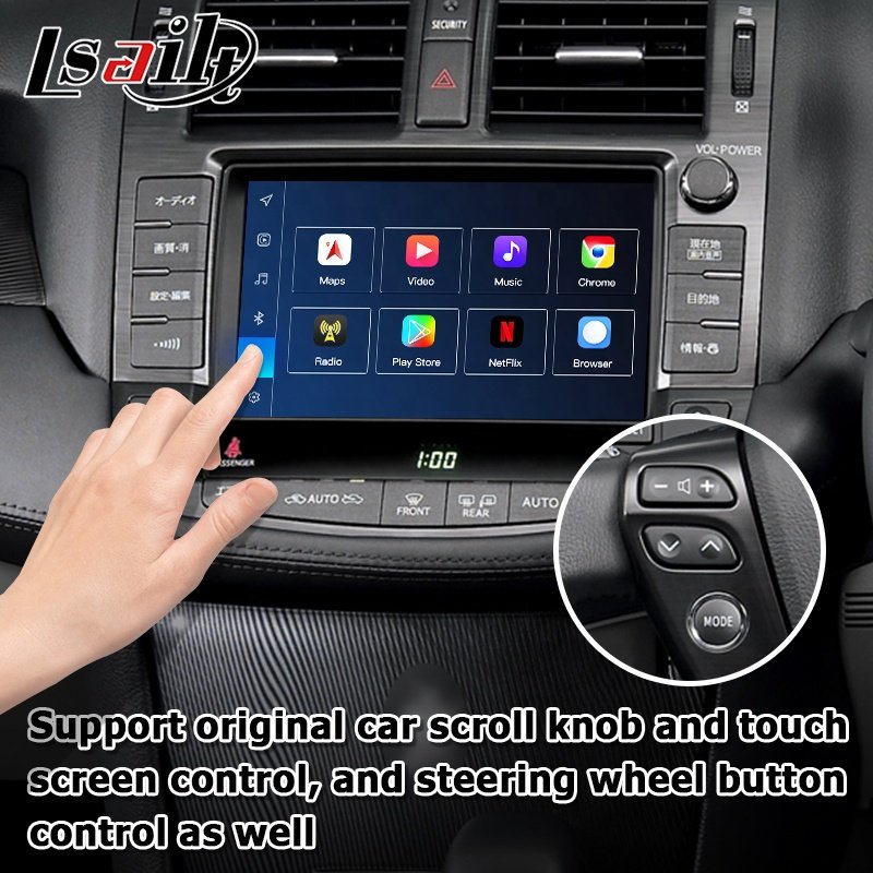 8+128 Android Carplay Box for Toyota Crown S200 GRS204 URS206 Athlete Majesta 2008-2012 Video Interface by Lsailt