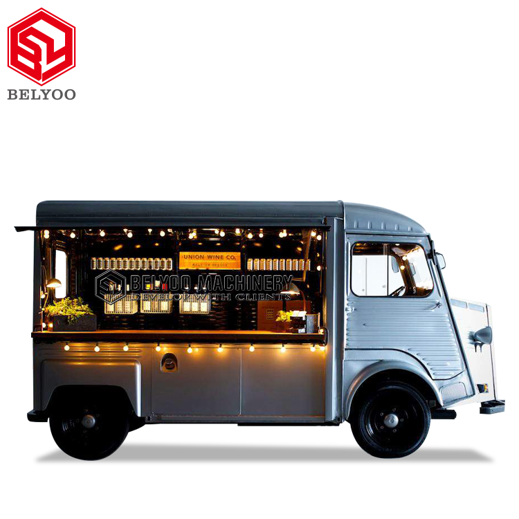 Custom Ice Cream Truck Mobile Canteens Snack Van Catering Trucks for Sale Party Bus Food Truck Mobile Electric Food Cart