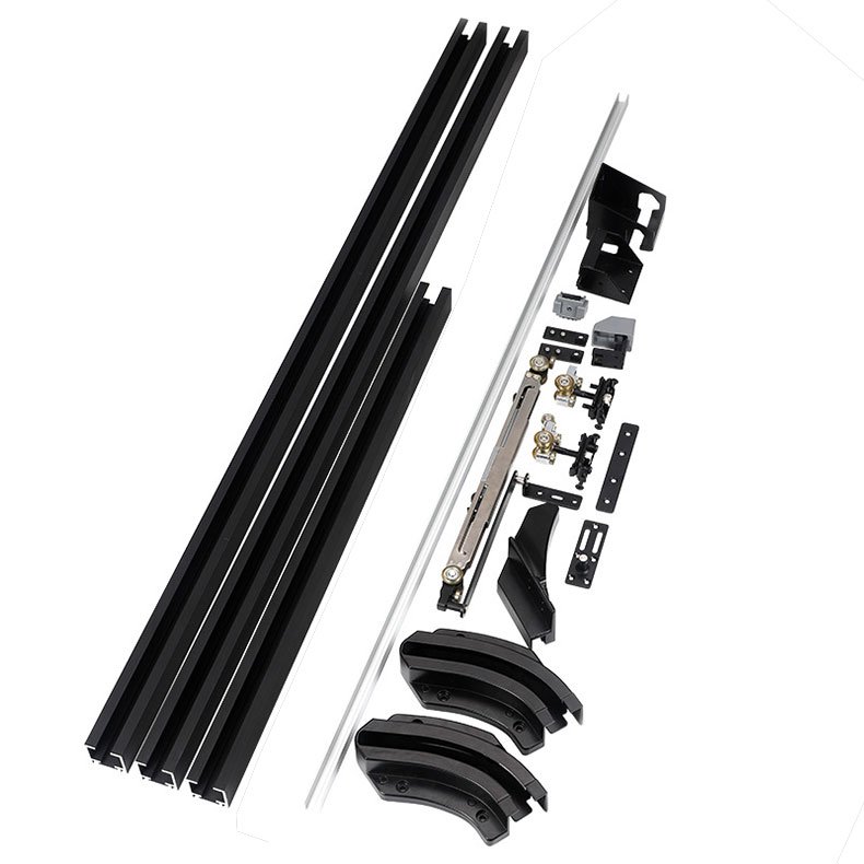 Flush Sliding Door System Door Slide System Aluminium Wheels Closet Sliding Door Systems