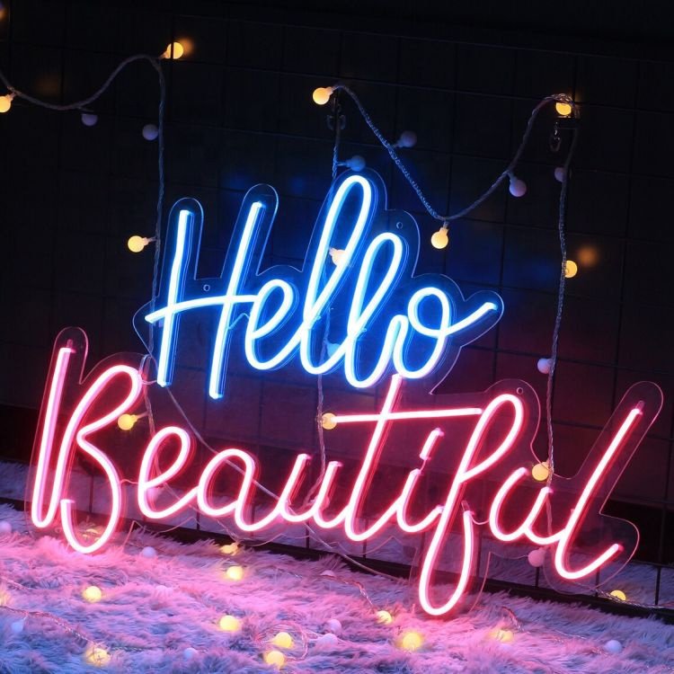 Business logo Sign Beauty Salon Neon Sign Business Logo Custom Neon Beauty Salon Decor