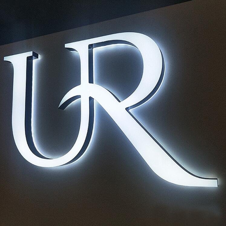 3D Custom Company Advertising Led Illuminated Mini Letters Acrylic Channel Letters